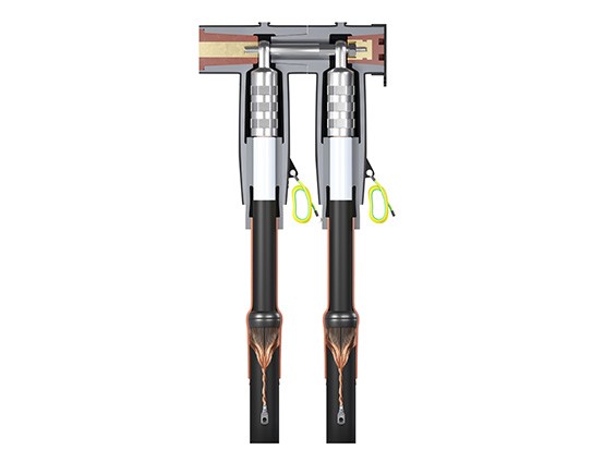 Pre Moulded T-Connectors (Front & Rear) for 36kV 630A (for Type-C Bushing)